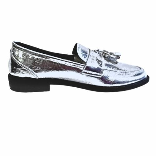 Luna – Chrome Tassel Loafers
