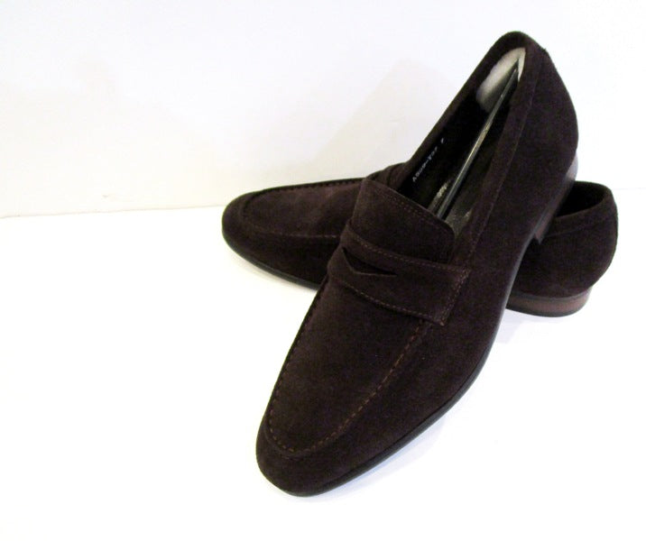 Timeless Elegance: The Perfect Blend of Style and Comfort in Suede Chocolate Brown Penny Loafers