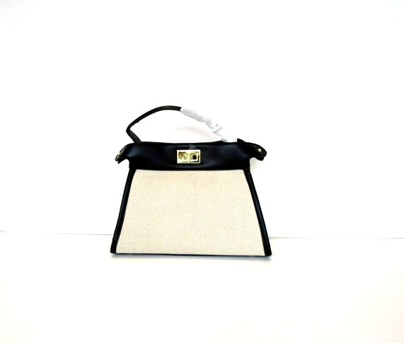 Rustic Luxe Cram Hessian Shoulder Bag