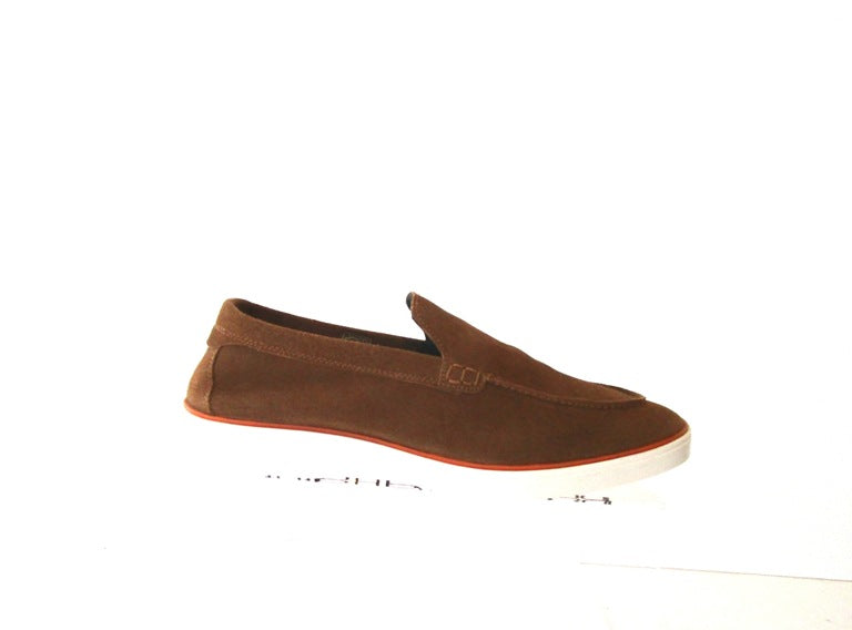 Santorini — Men’s Tobacco Suede Summer Slip-On