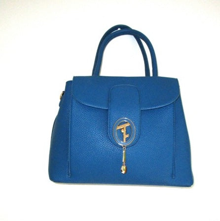 “Blue Majesty” — Royal Blue Bag with Gold Accents