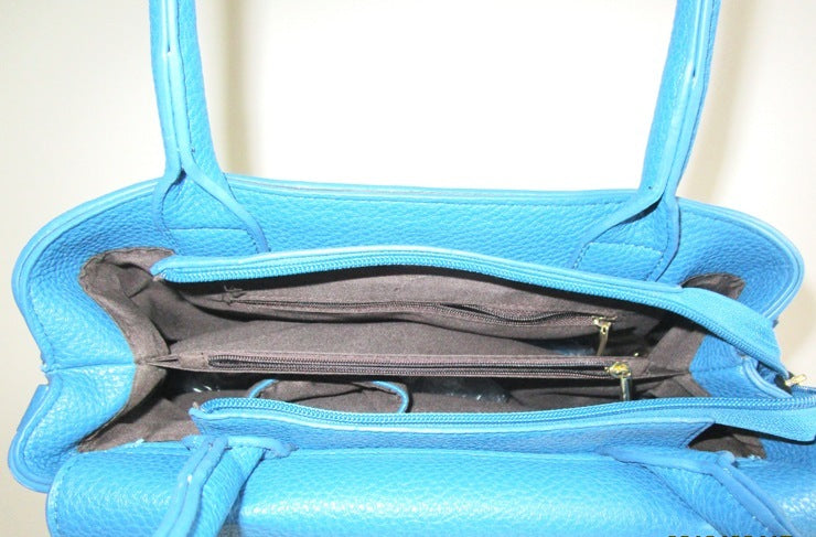 “Blue Majesty” — Royal Blue Bag with Gold Accents