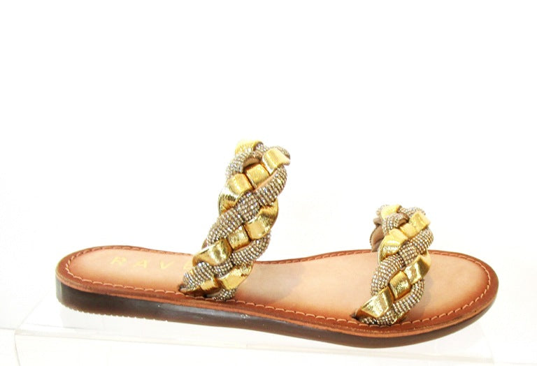 Ravels Rope Gold & Diemote Sandal: Where Style Meets Comfort