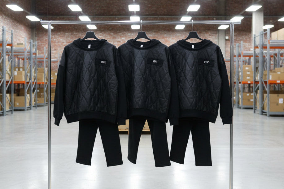 blfront ack logo co-ord with quilted