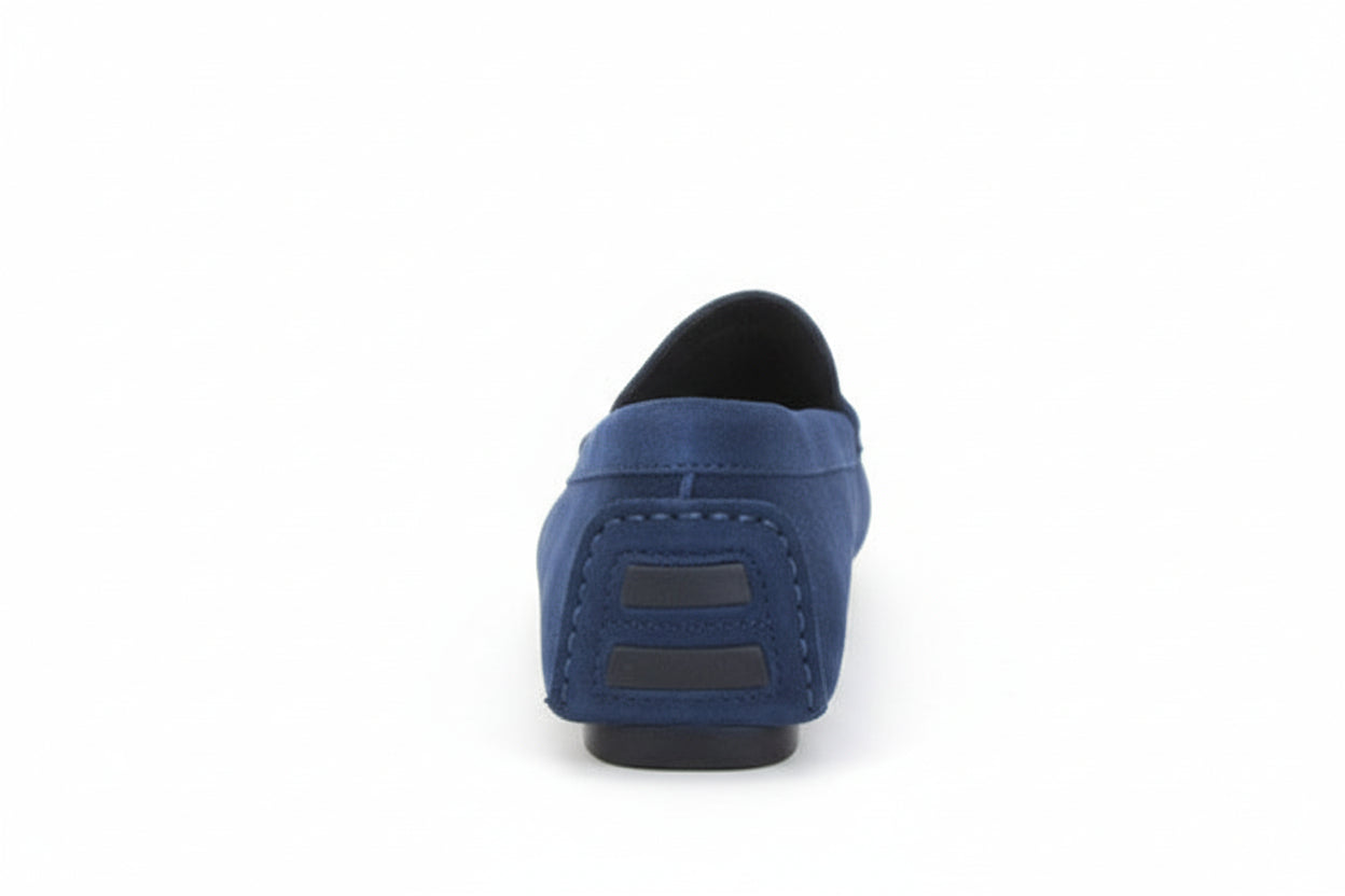 BOW, BLUE SUEDE DRIVER LOATHER