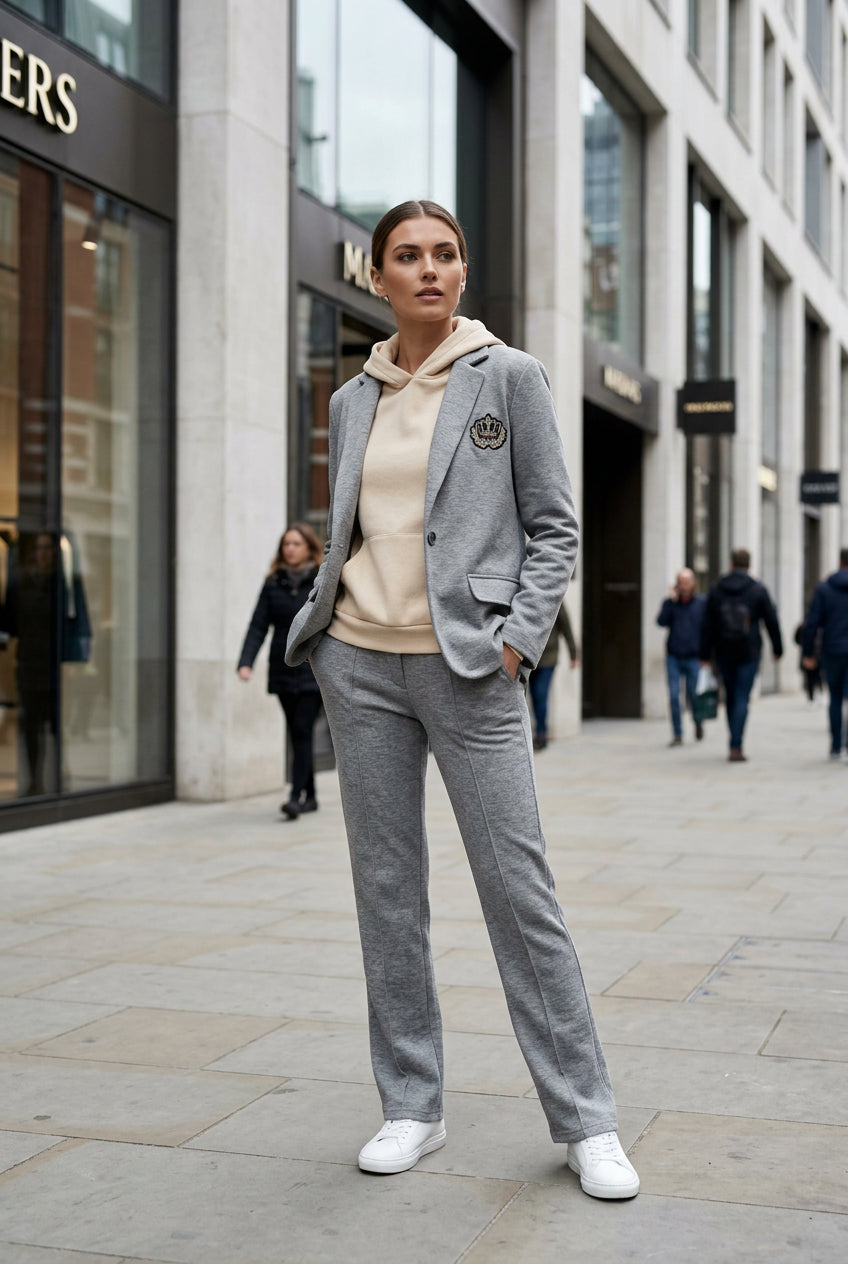 trendy co ord with jacket and trouses