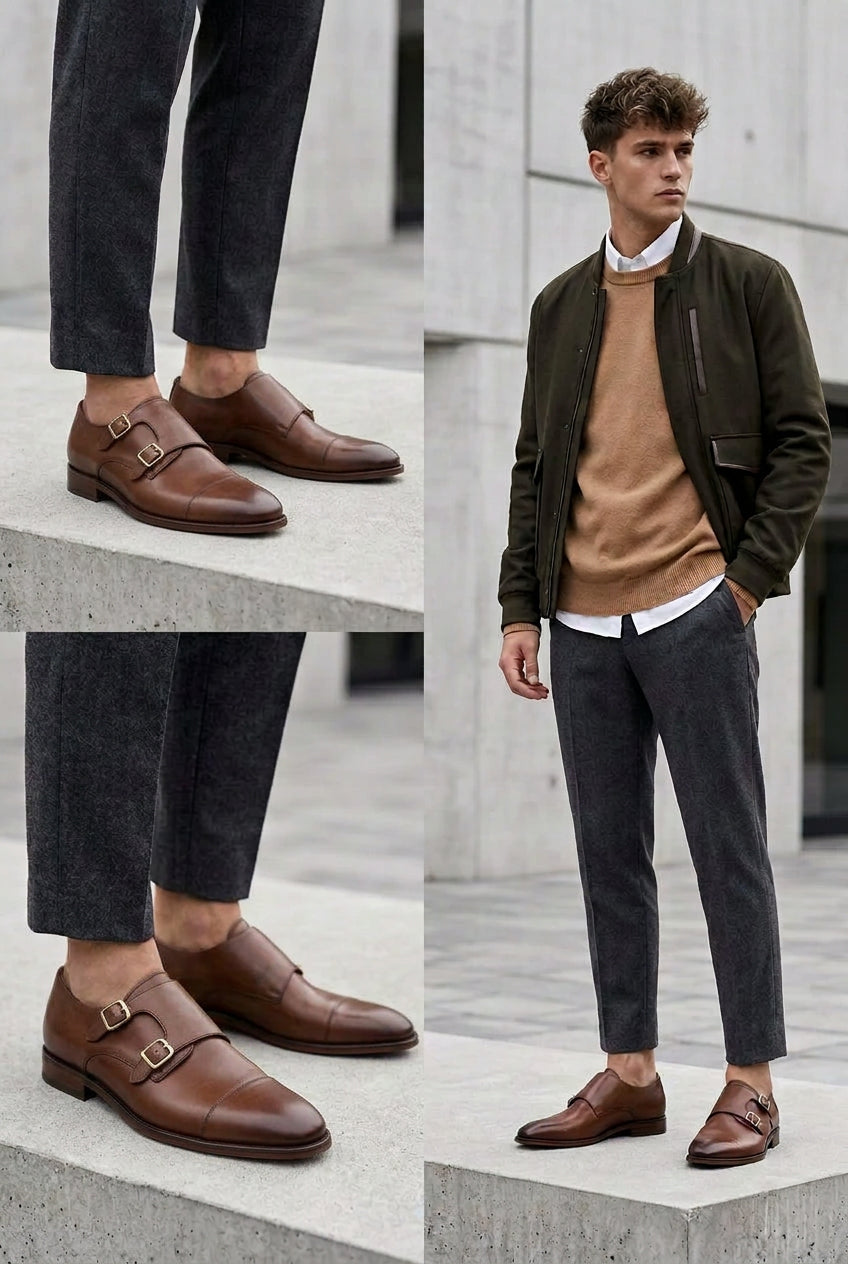  MONK SHOE DOUBLE BUCKLE
