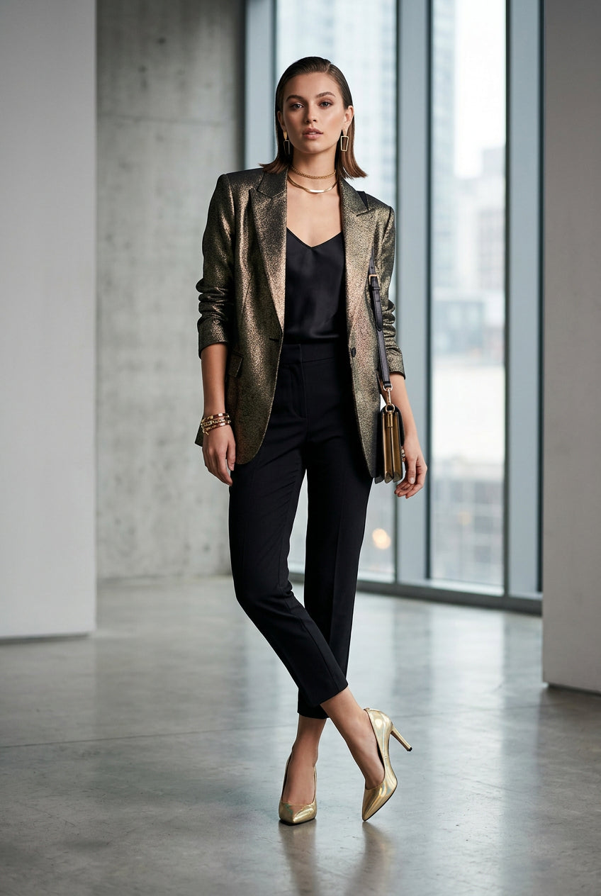 ravel high heel gold metalic 
