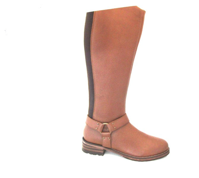 RAVELS  TAN LEATHER KNEE HIGH BOOT