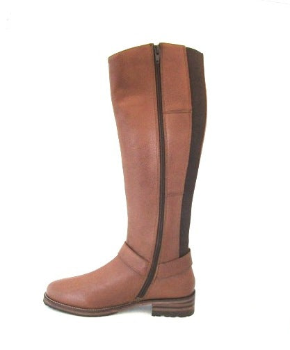 RAVELS  TAN LEATHER KNEE HIGH BOOT