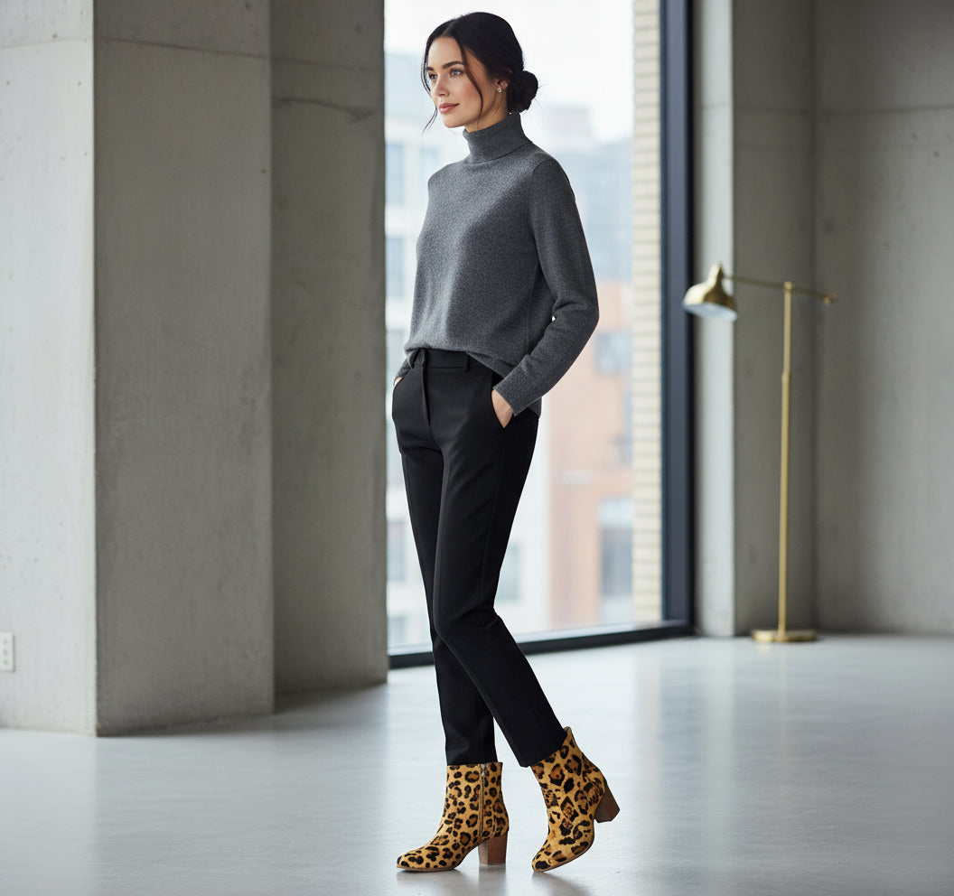  PRINT ANKLE BOOT ANIMAL PRINT 