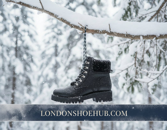 BLACK BOOT MOUNTAIN TYPE BOOT 