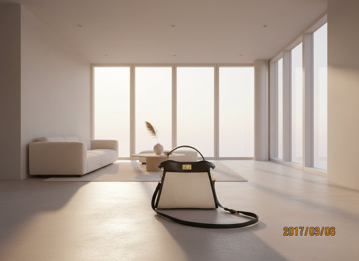 black faux leather with gold hard wear small bag 