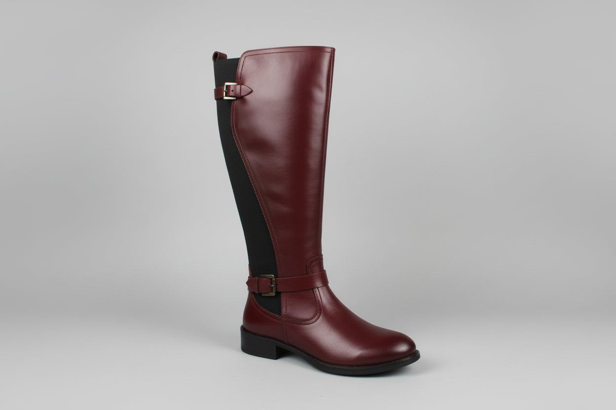 BORDO KNEE HIGH LEATHER 