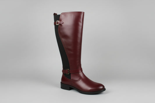 BORDO KNEE HIGH LEATHER 