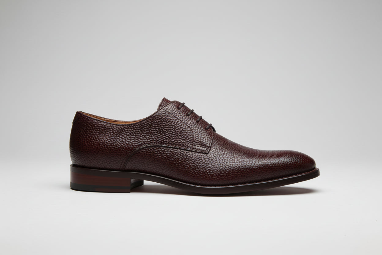 PEPLE GRAIN LEATHER LACE UPMENS SHOE 