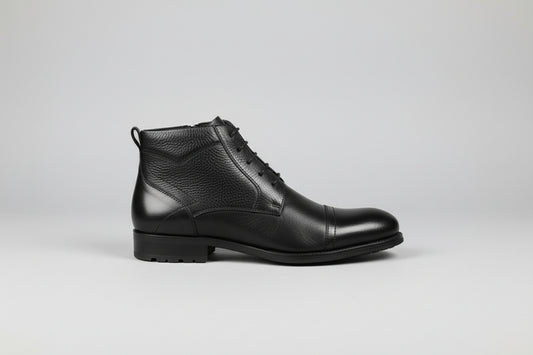 HIH POLISED PREMIU LEATHER  LACE UP BOOT 