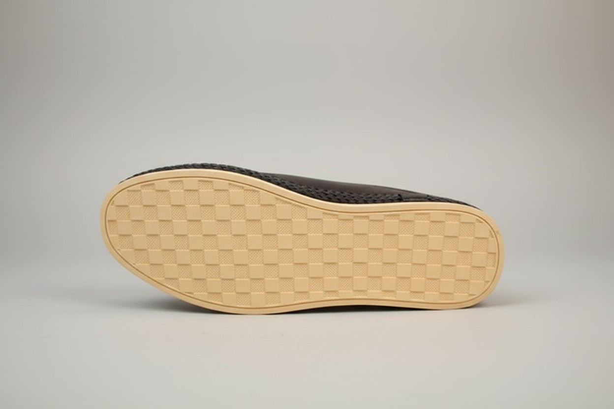 SOFT LEATHER SLIP ON TRAINER