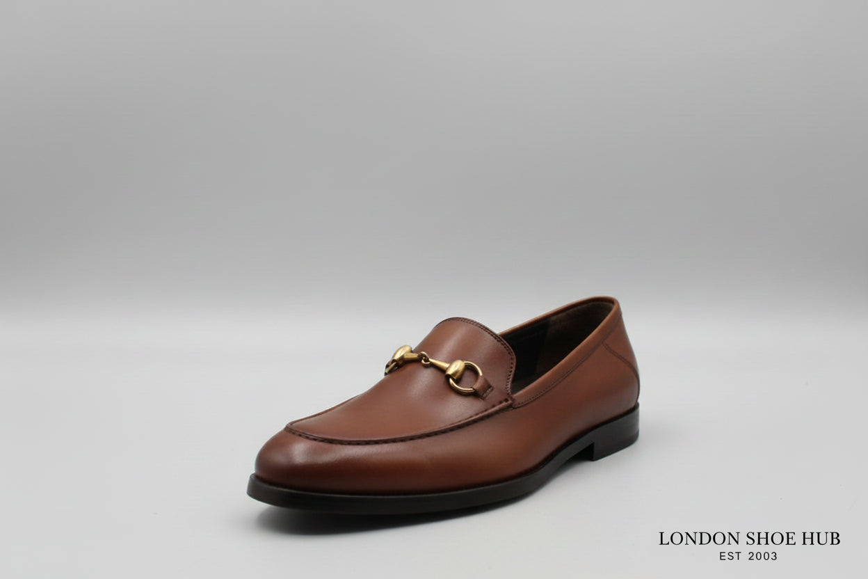 TAN LEATHER LOATHER  WITH HORSE BIT