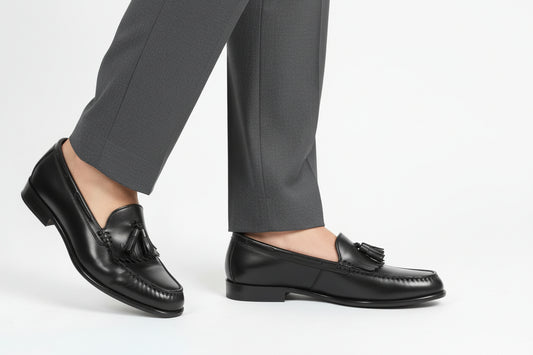 leather tasseled loather 