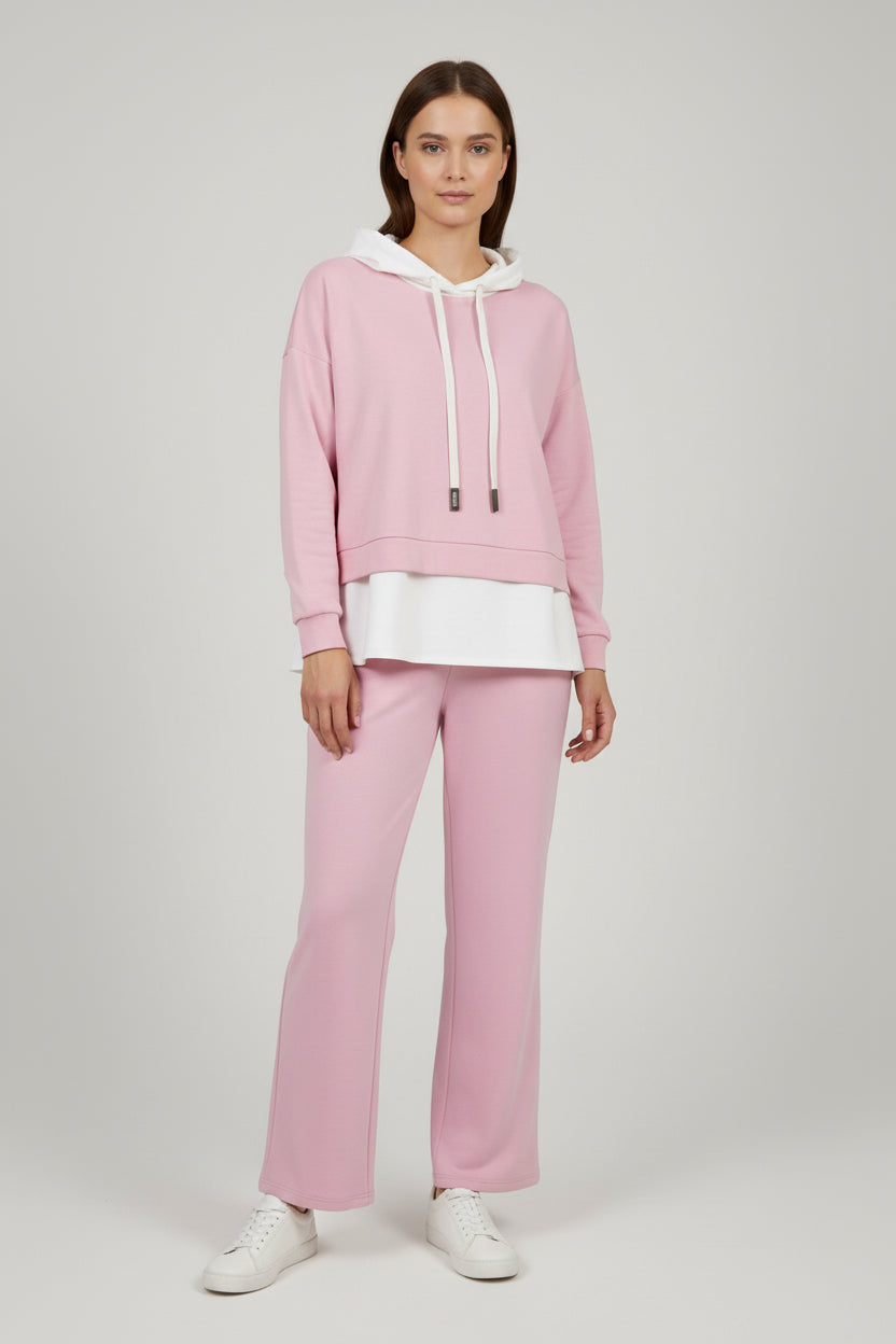 two piececo-ord pink and white 