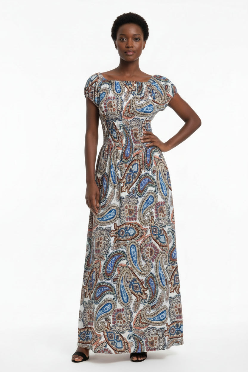 PAISLEY COTTON AND VISCOSE