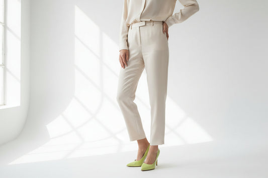 yellow pantent high heel  