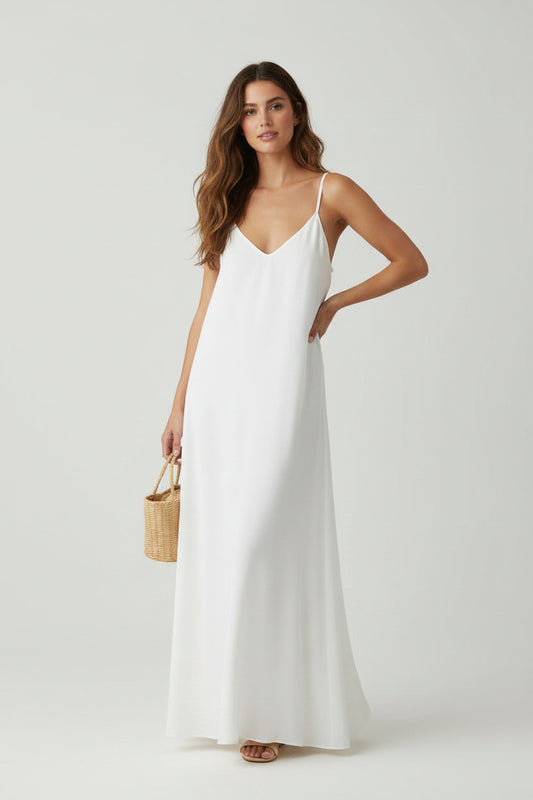 white cotton top and dress 
