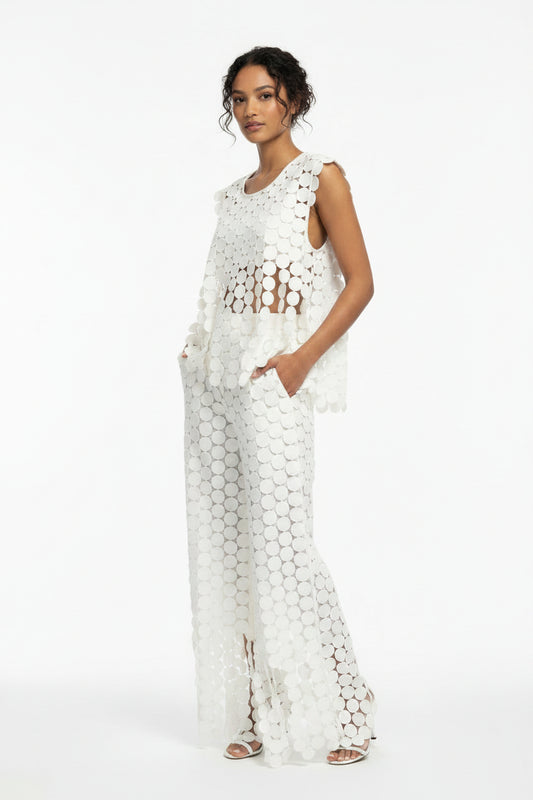 white co ord stunning design 